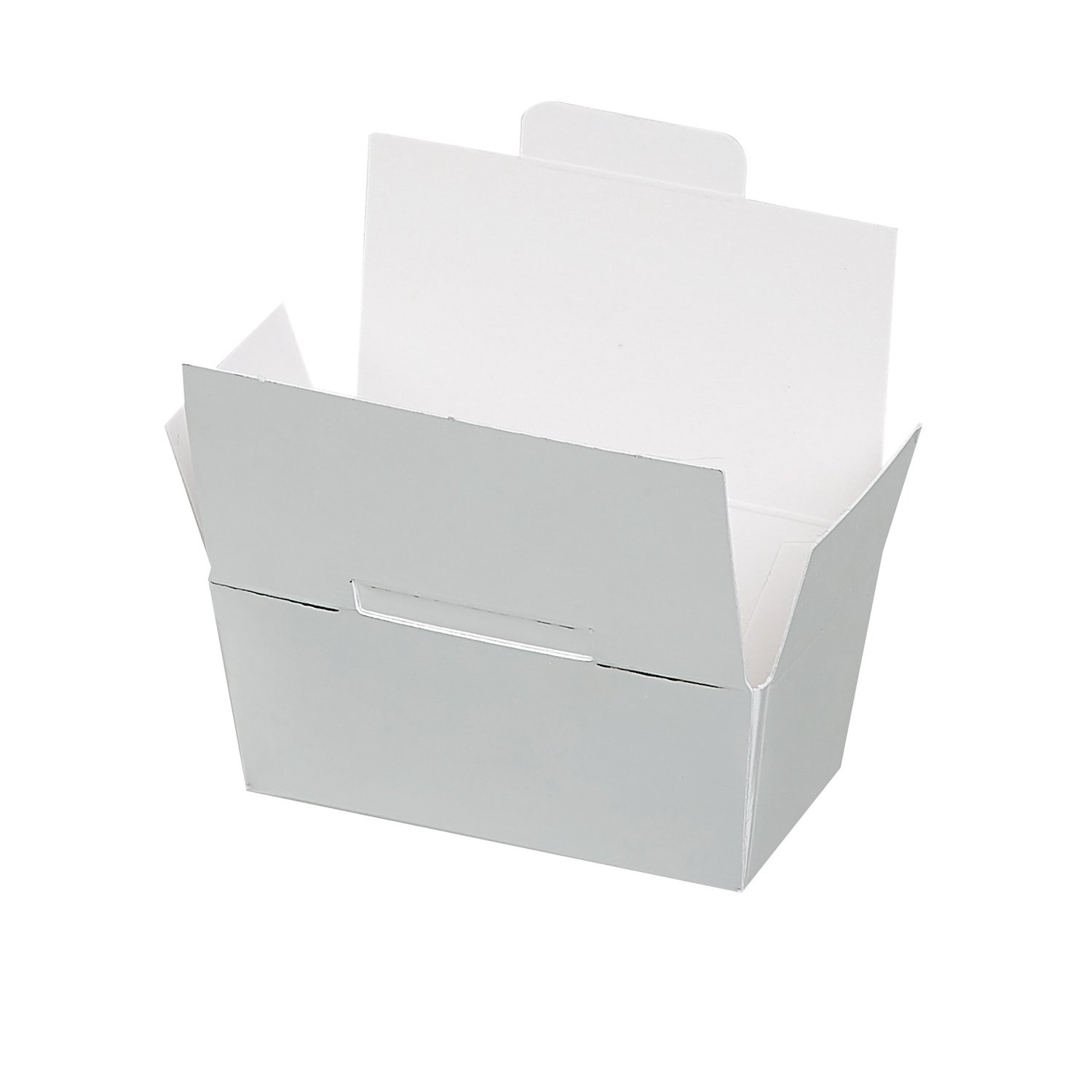 THS Packing - 2 choc bright silver ballotin with lock top x 50pcs