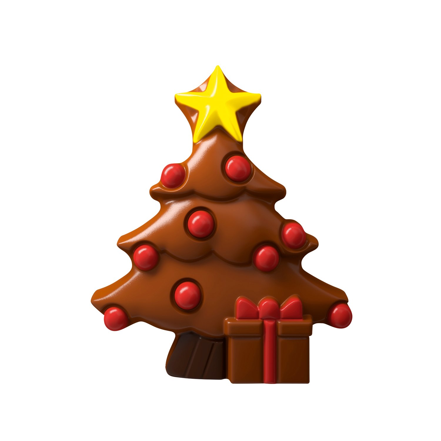 Decorated dark chocolate Christmas tree 12.5g x 1.8kg