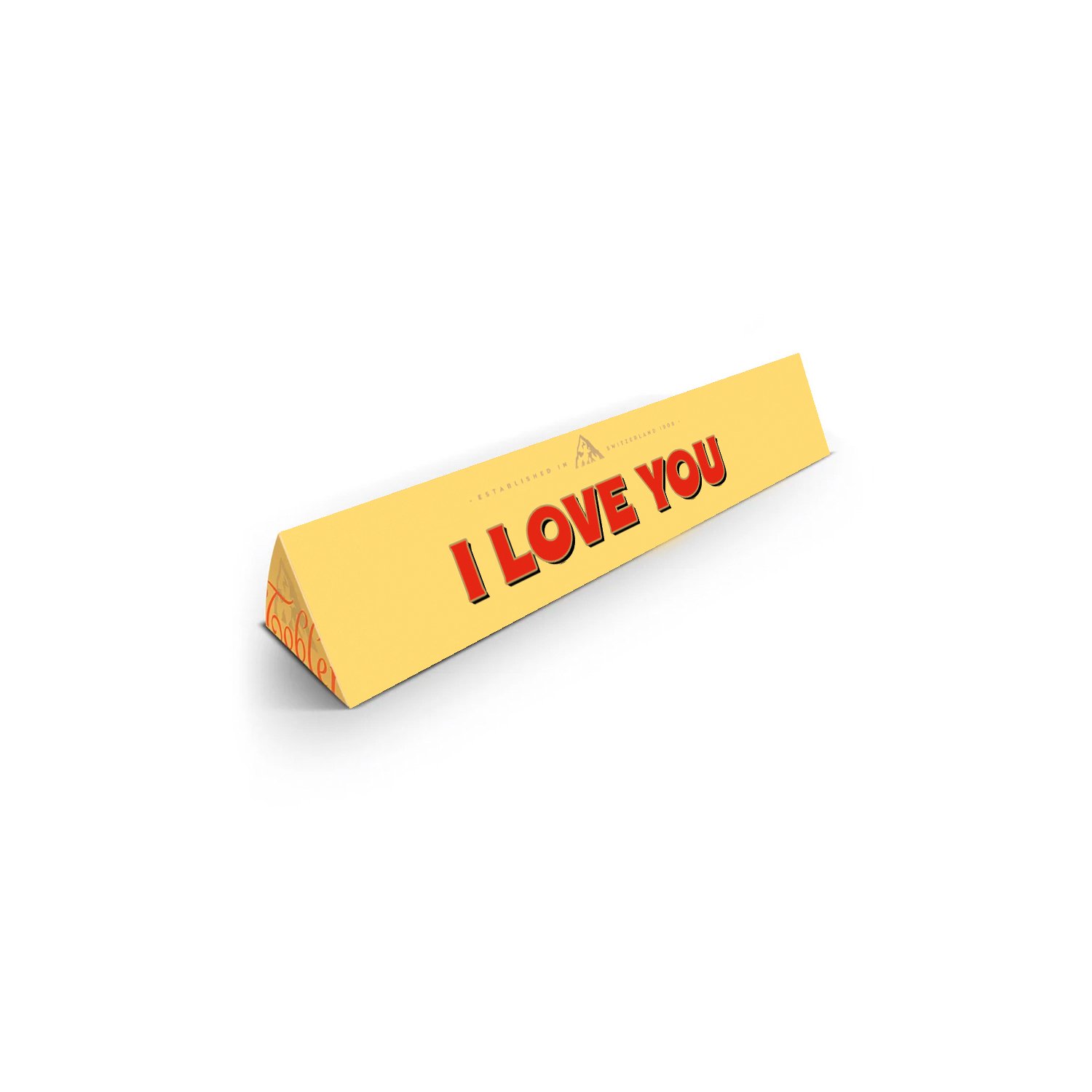 Large Toblerone with I LOVE YOU sleeve 10x360g