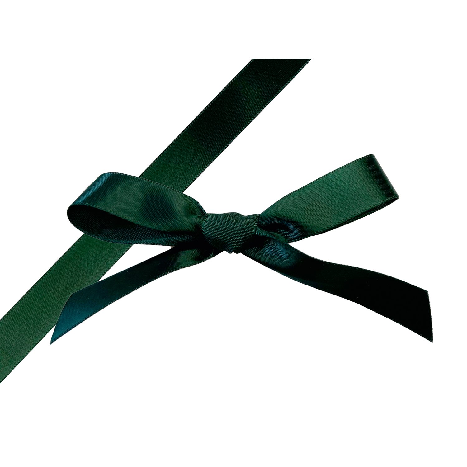 THS Packing - Spruce green single faced satin ribbon x 15mm x 100m