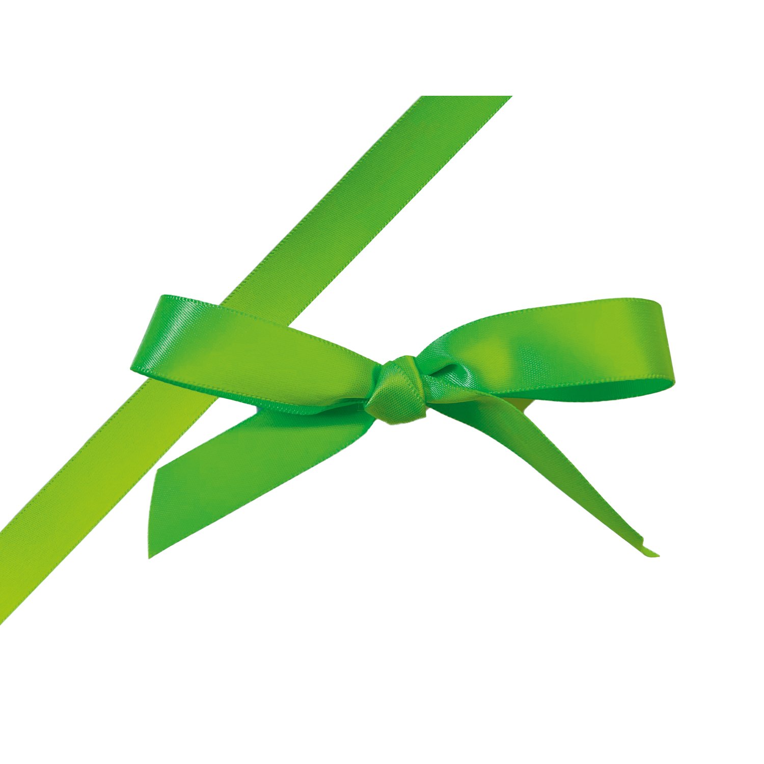 THS Packing - Kiwi single faced satin ribbon x 15mm x 100m
