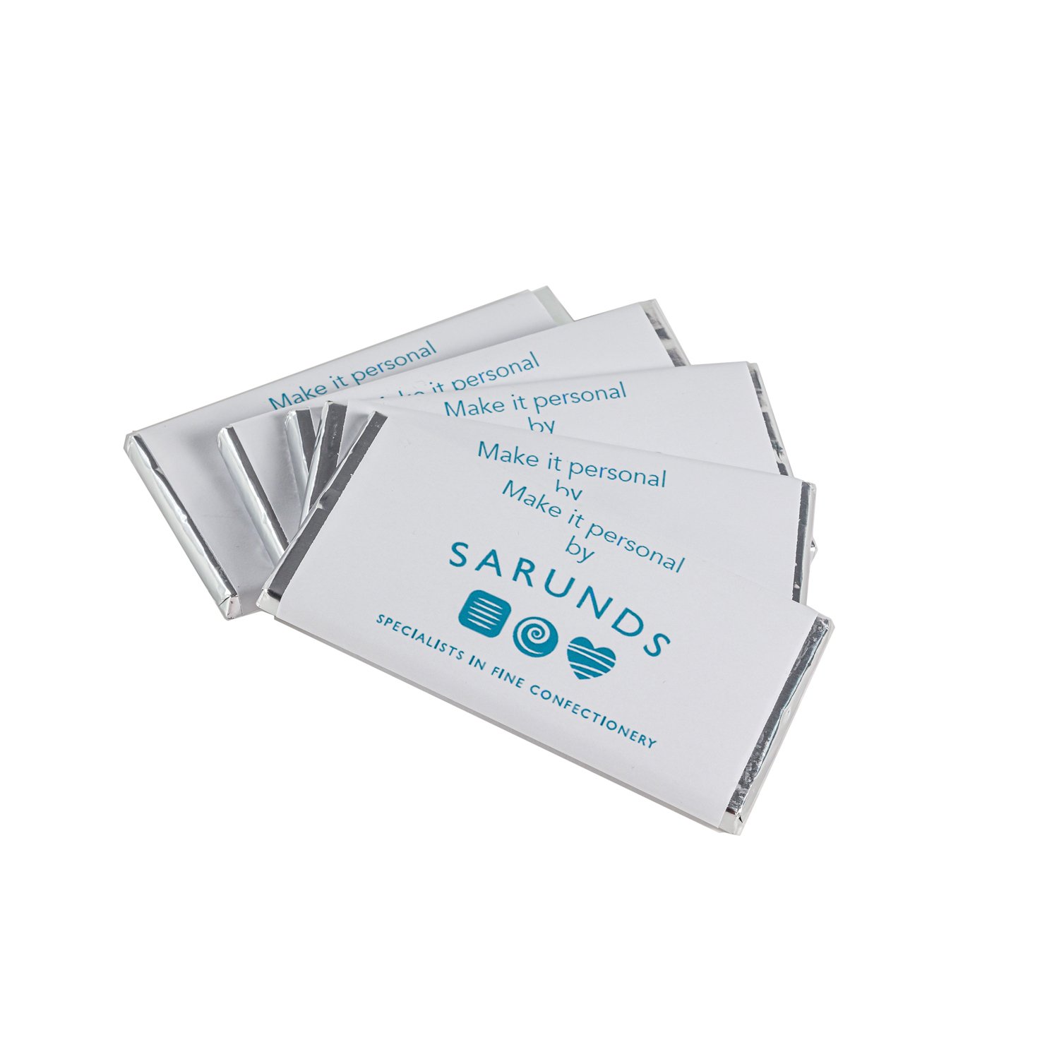 Personalised dark chocolate bar 50x85g