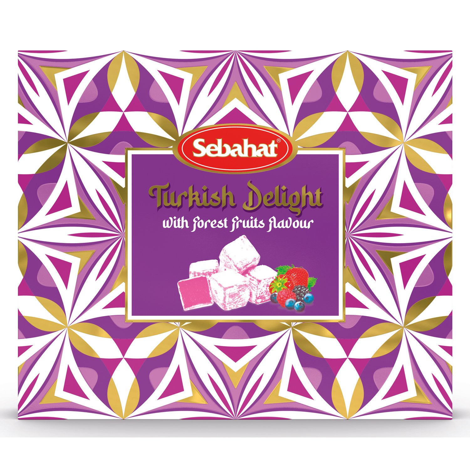 Forest Fruits flavour Turkish delight in gift box 10x540g