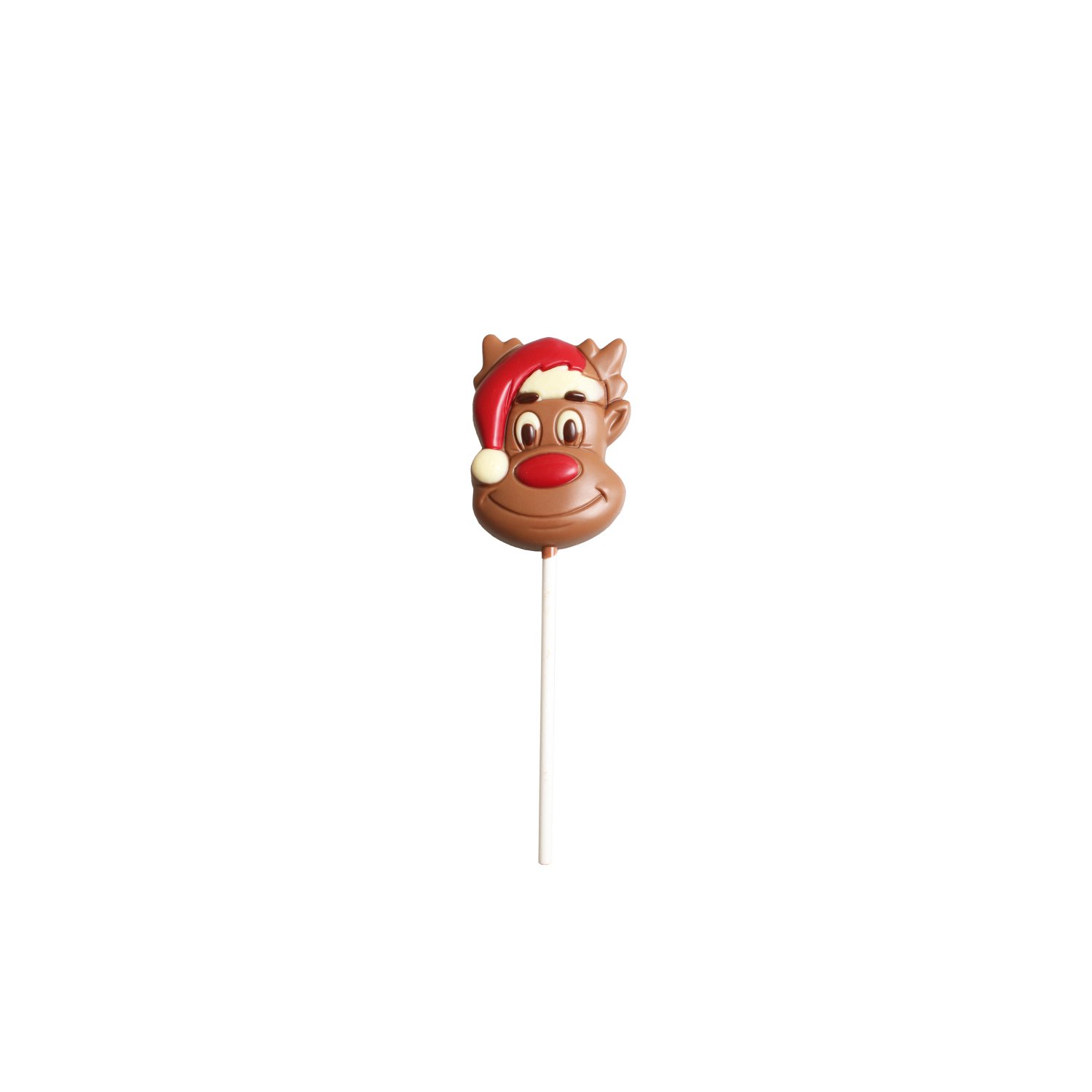 Decorated solid milk chocolate Santa penguin lolly 24x30g