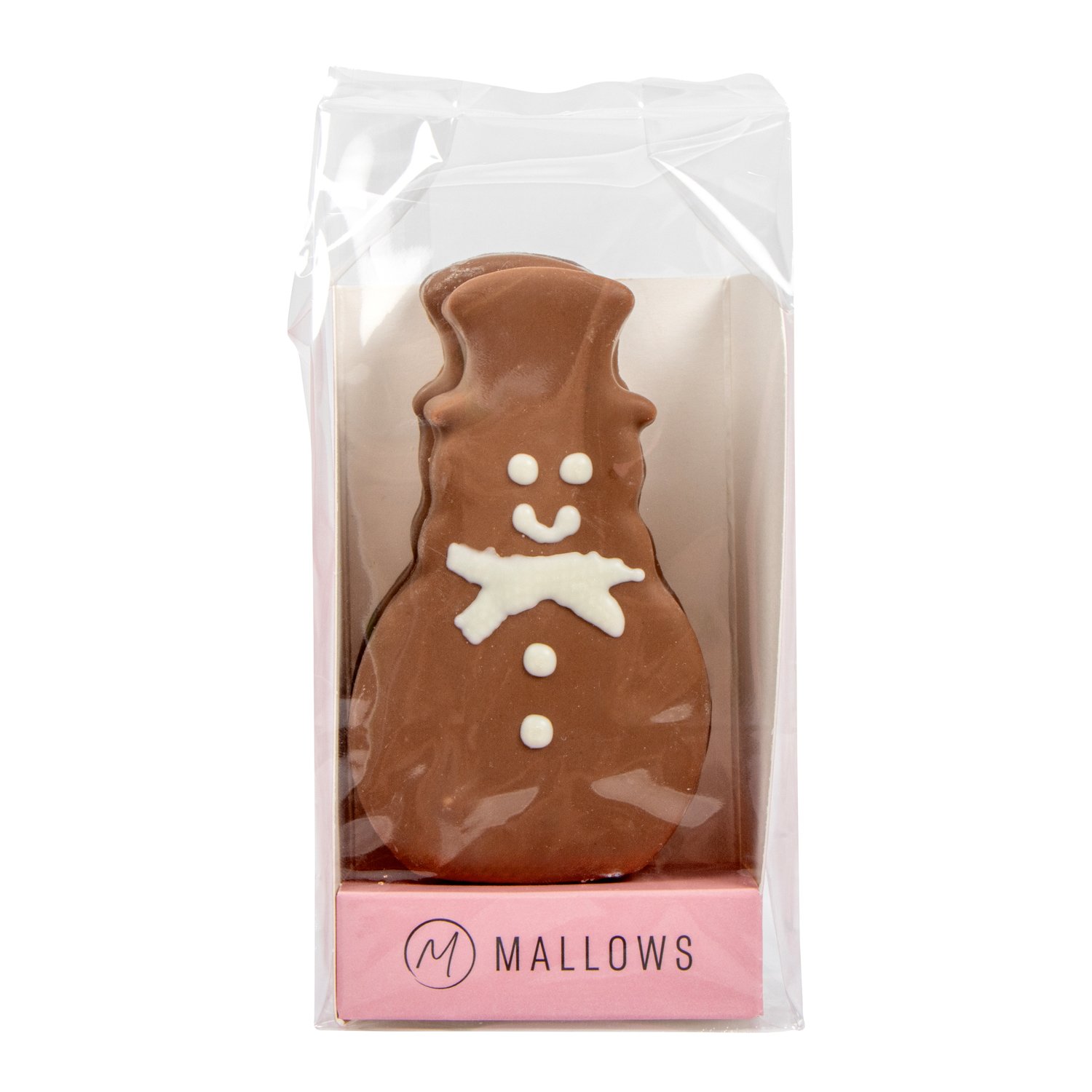 Mallow vanilla Snowman duo in milk chocolate in gift bag 12x100g