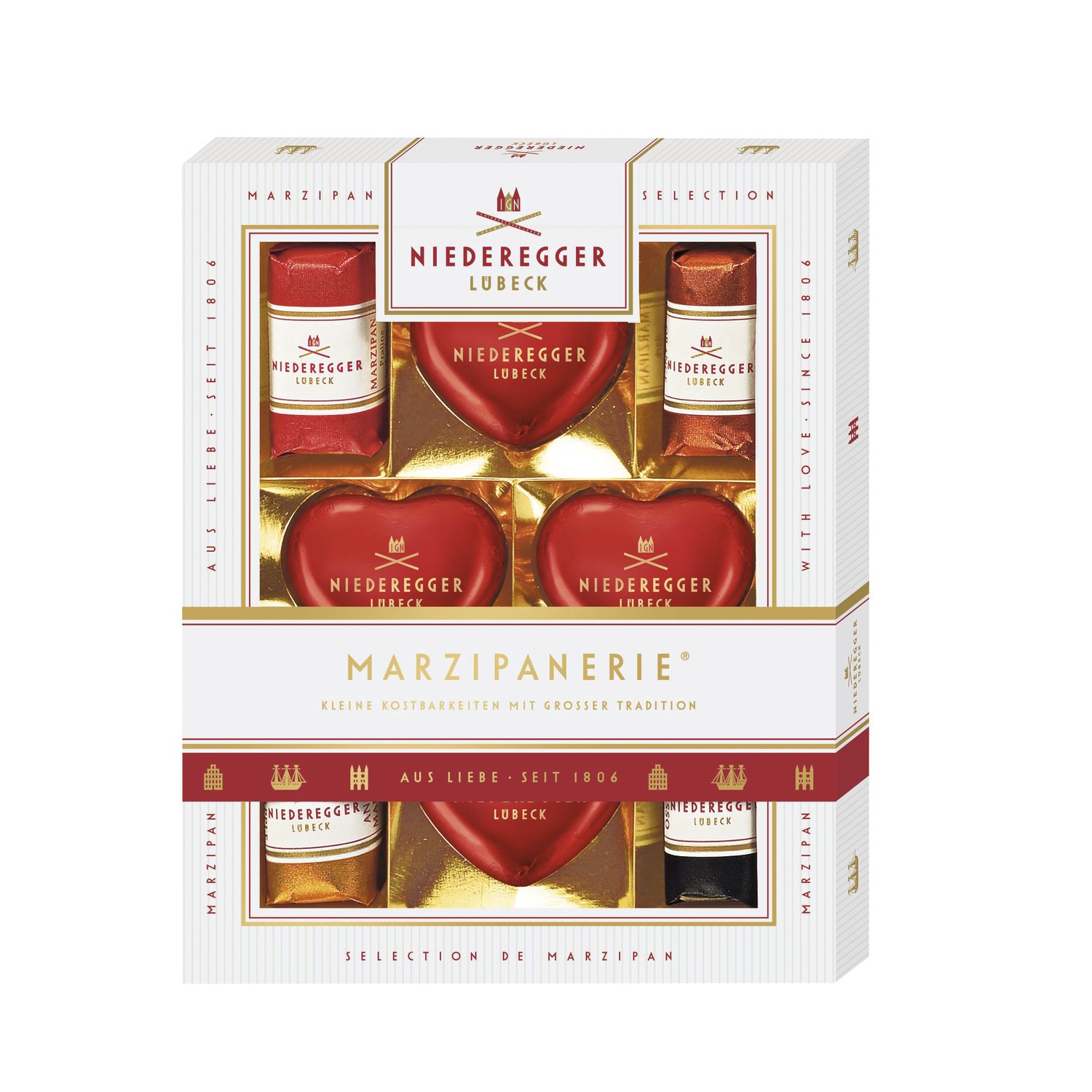 Marzipanerie - a selection of assorted marzipan treats - 10x100g