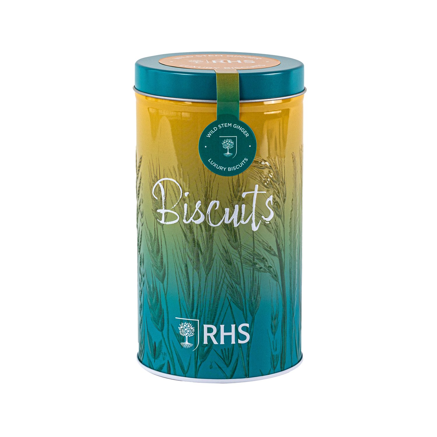 Wild stem ginger luxury biscuits in embossed tin - VAT FREE 10x150g