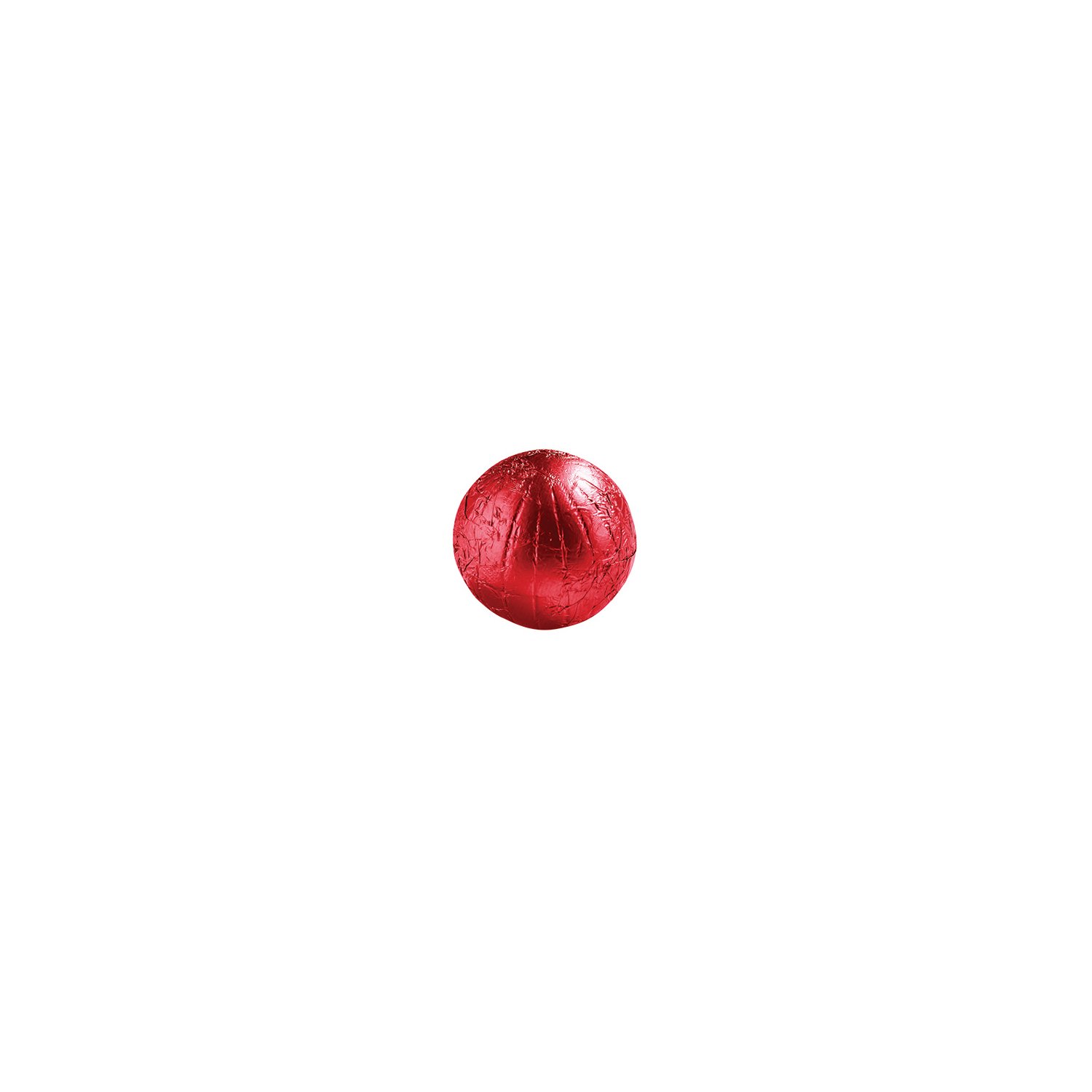 Rudolf pearl - red foiled milk sphere with brownie creme 10g x 2kg