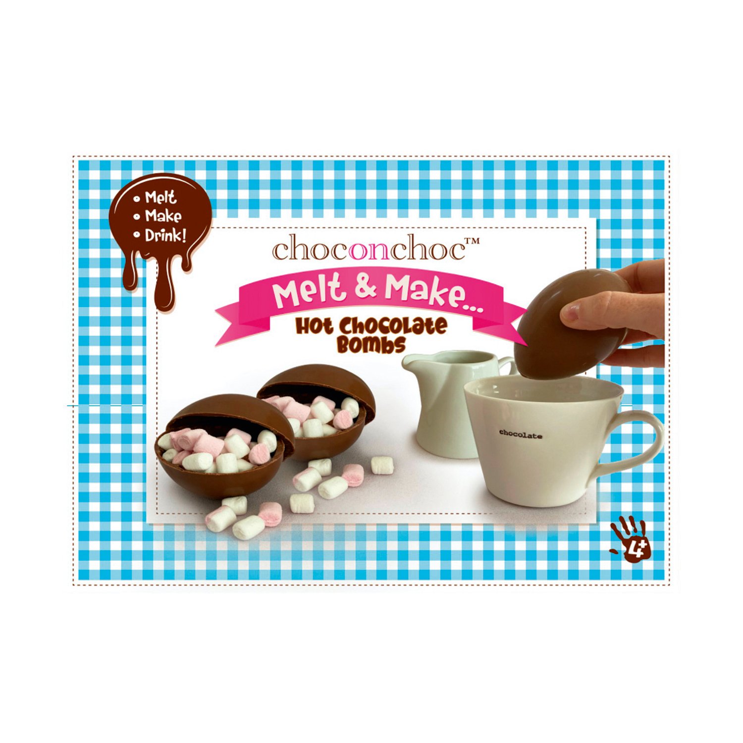 Handmade make your own hot chocolate bomb kit - VAT FREE 6x150g