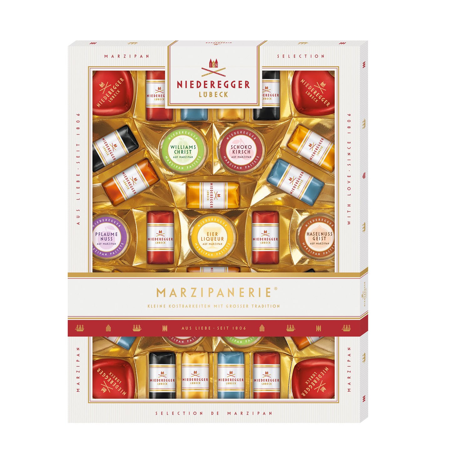 Marzipanerie - a selection of assorted marzipan treats 3x398g