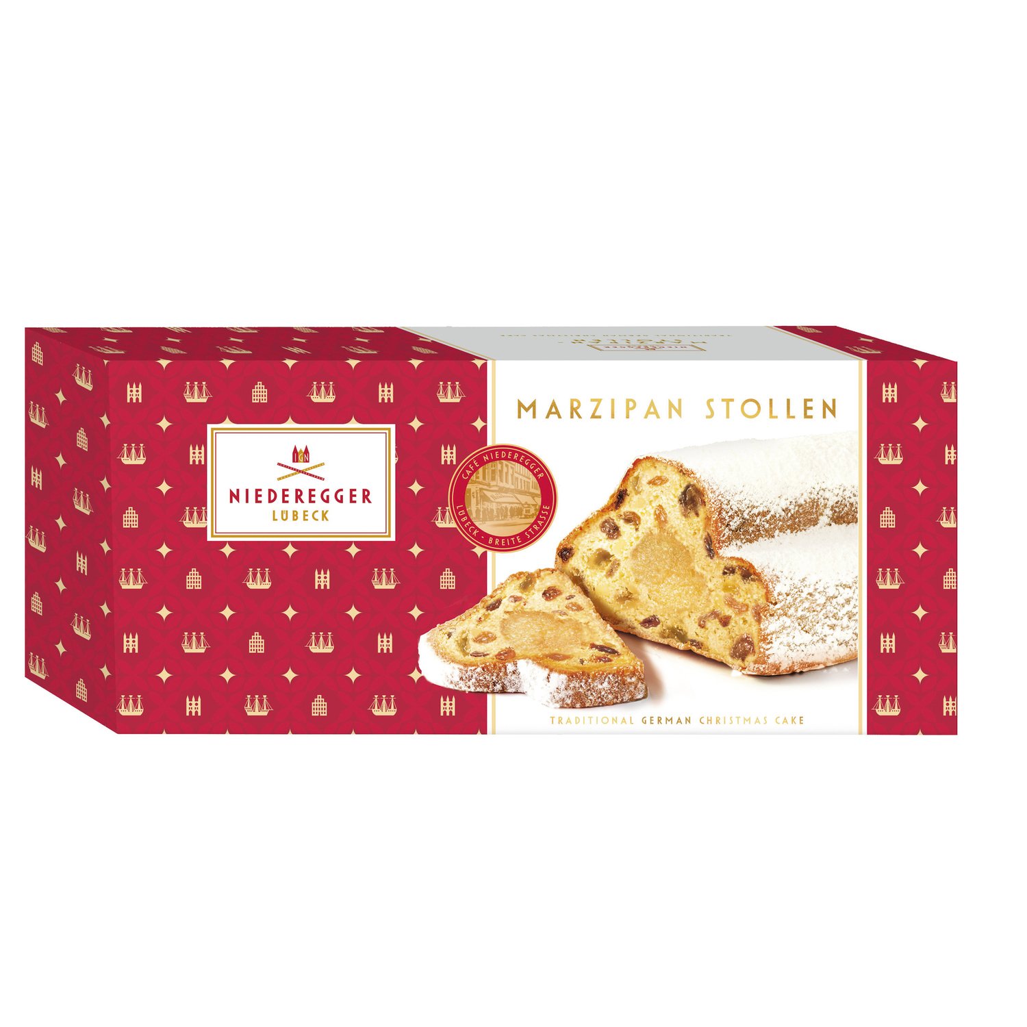 Marzipan stollen - fruit loaf with marzipan - VAT FREE - 6x750g