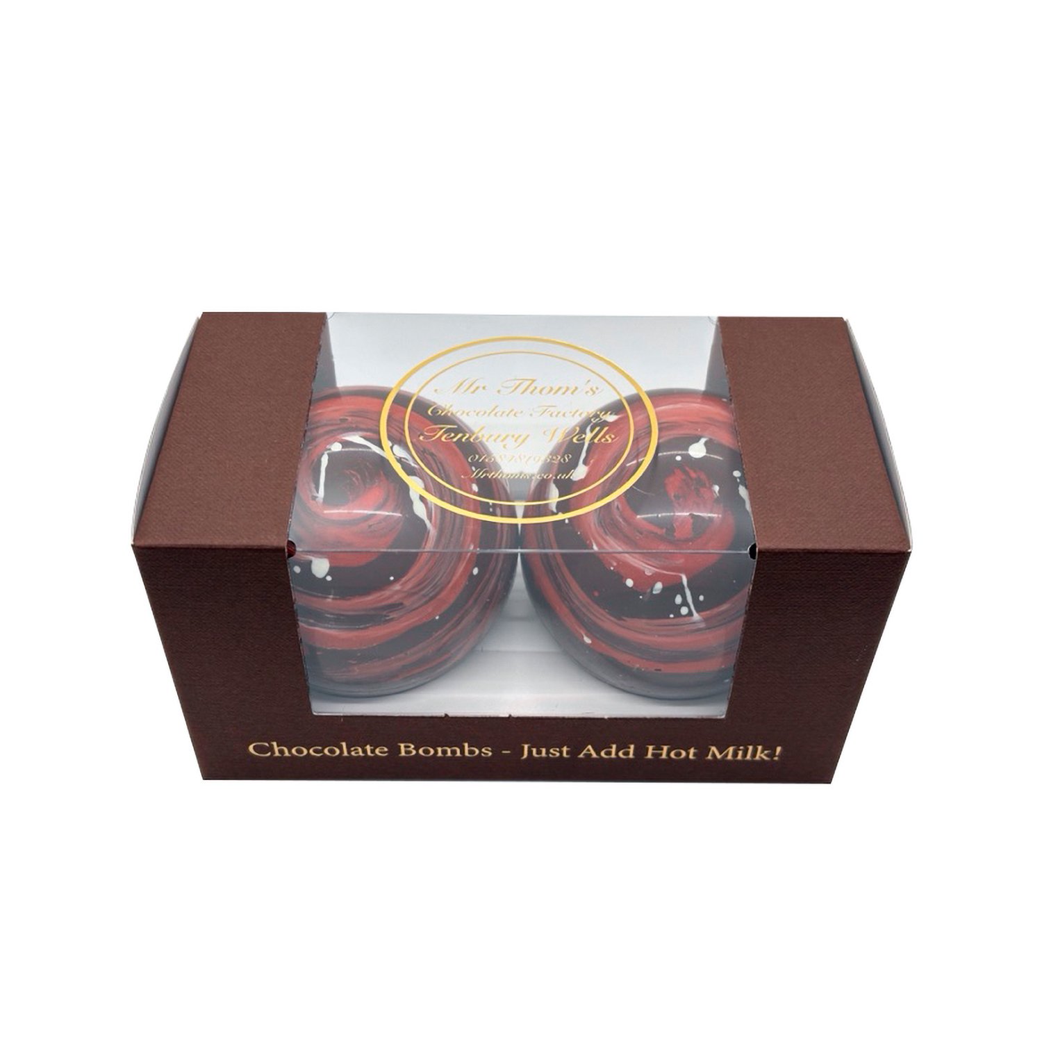 Mr Thom's duo dark choc salted caramel bomb in gift box - VAT FREE 6x160g