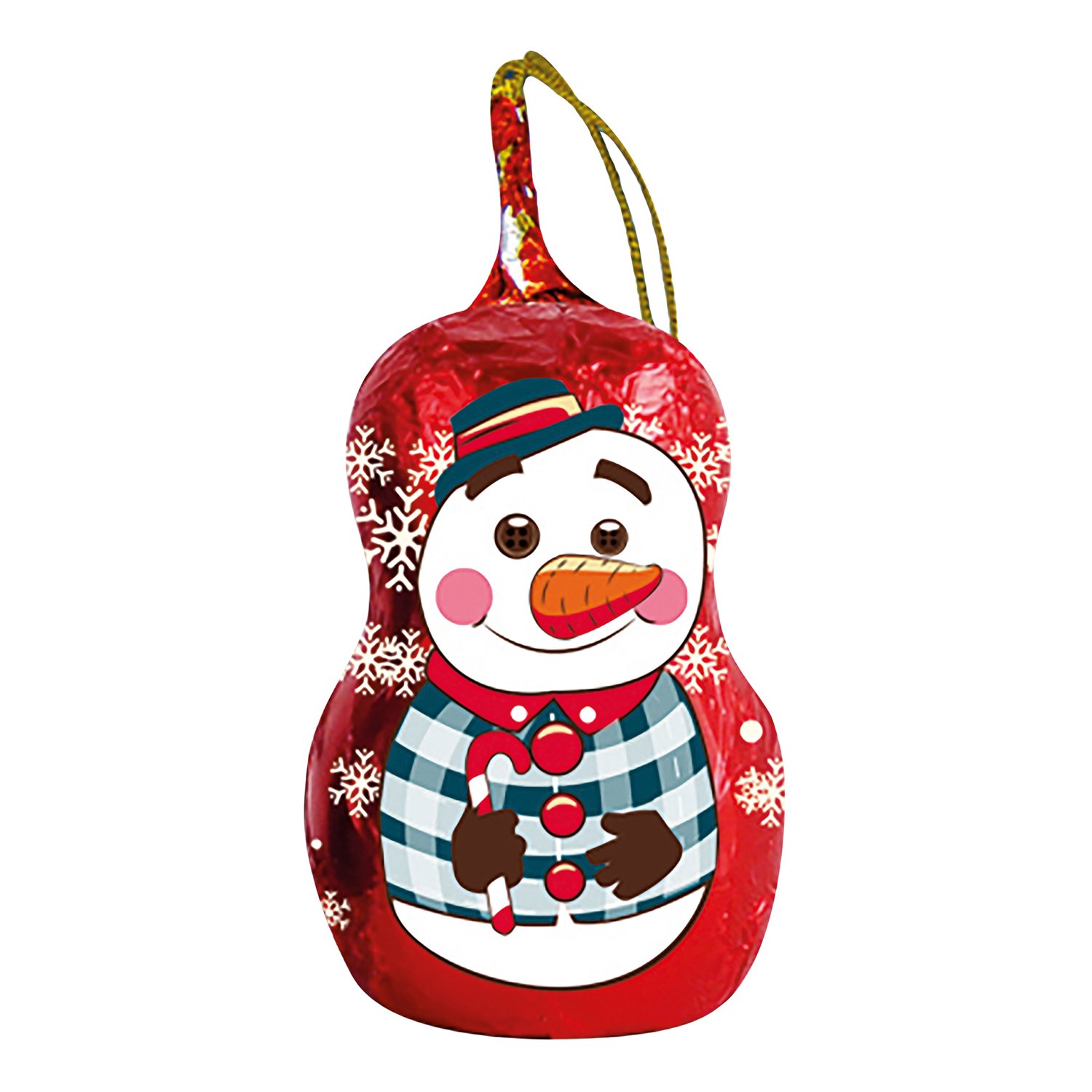 Abtey Decors de Noel - foiled milk choc Xmas friends tree decs 65x10g