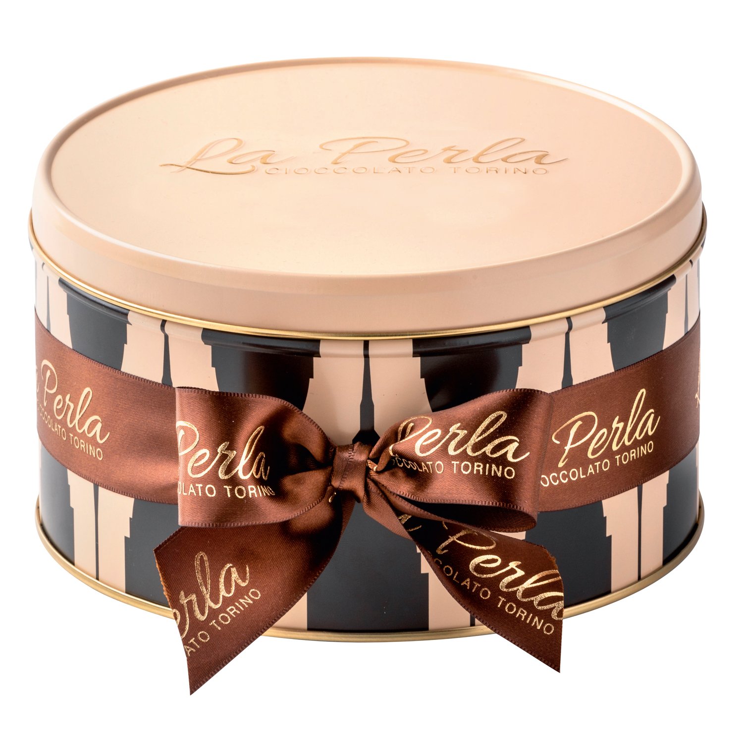 Nero E Bianco classic tin of dark and white choc truffles 19x10cm 6x300g