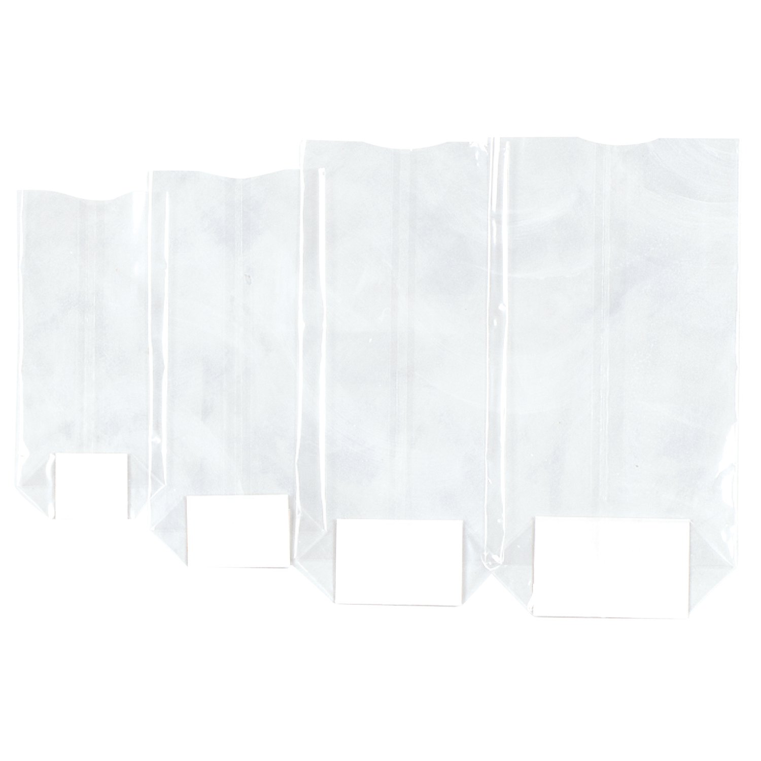 THS Packing - Extra large clear block bottomed clear bags - 170 x 320mm x 100pcs