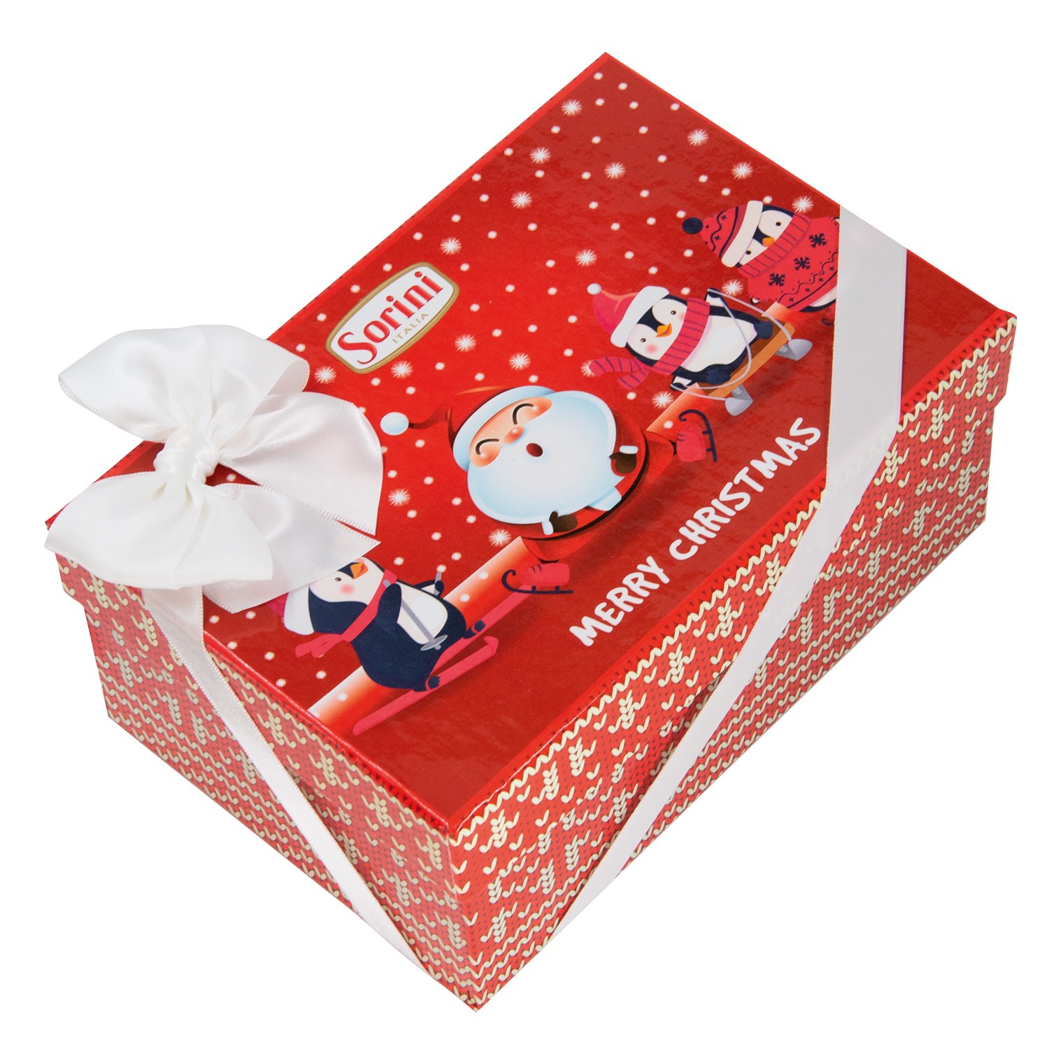 Christmas gift box of milk choc spheres with hazelnut cream 6x300g