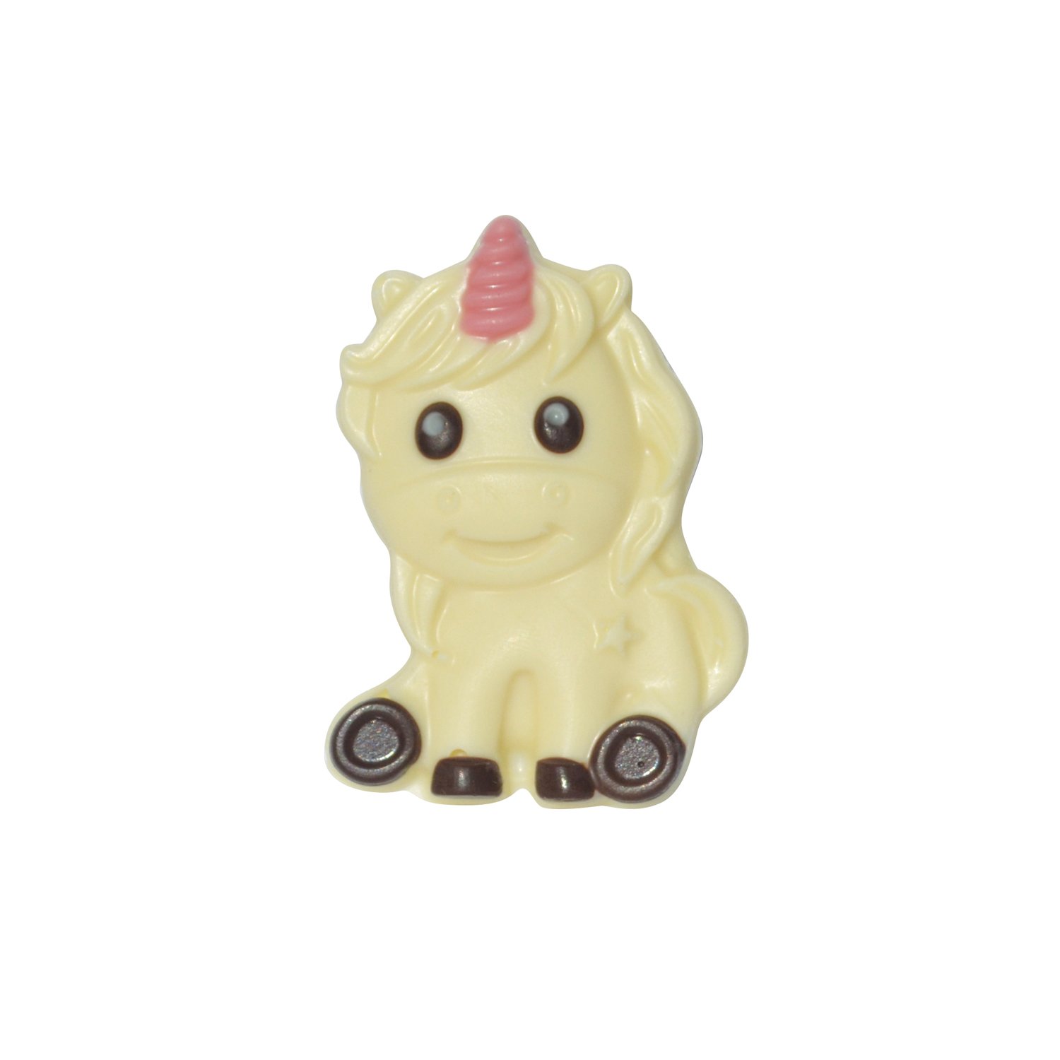 Gwynedd - Una the Unicorn - decorated solid white chocolate - appr 47pcs x 1kg