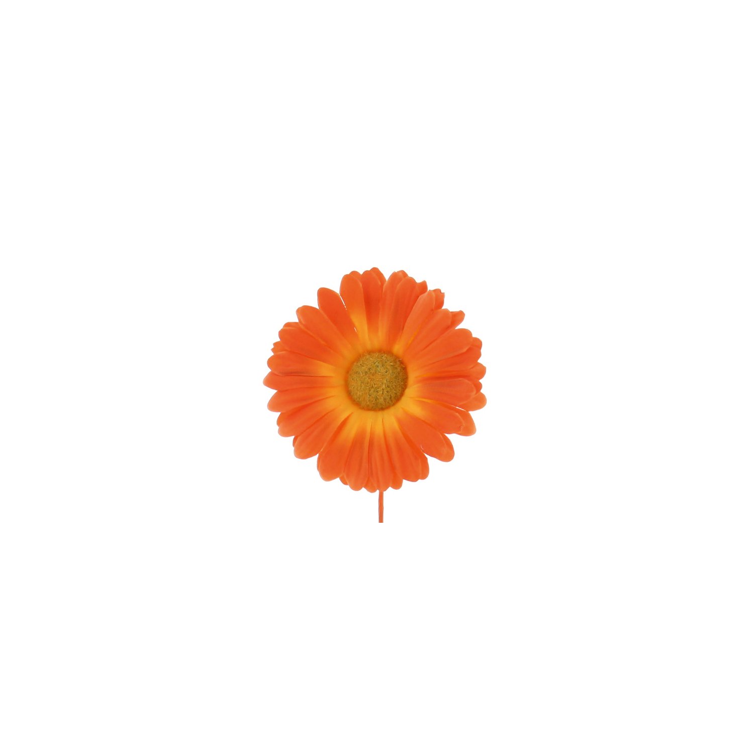 THS Packing - Germini orange coloured large flower decoration 15 x 9cm x 48pcs