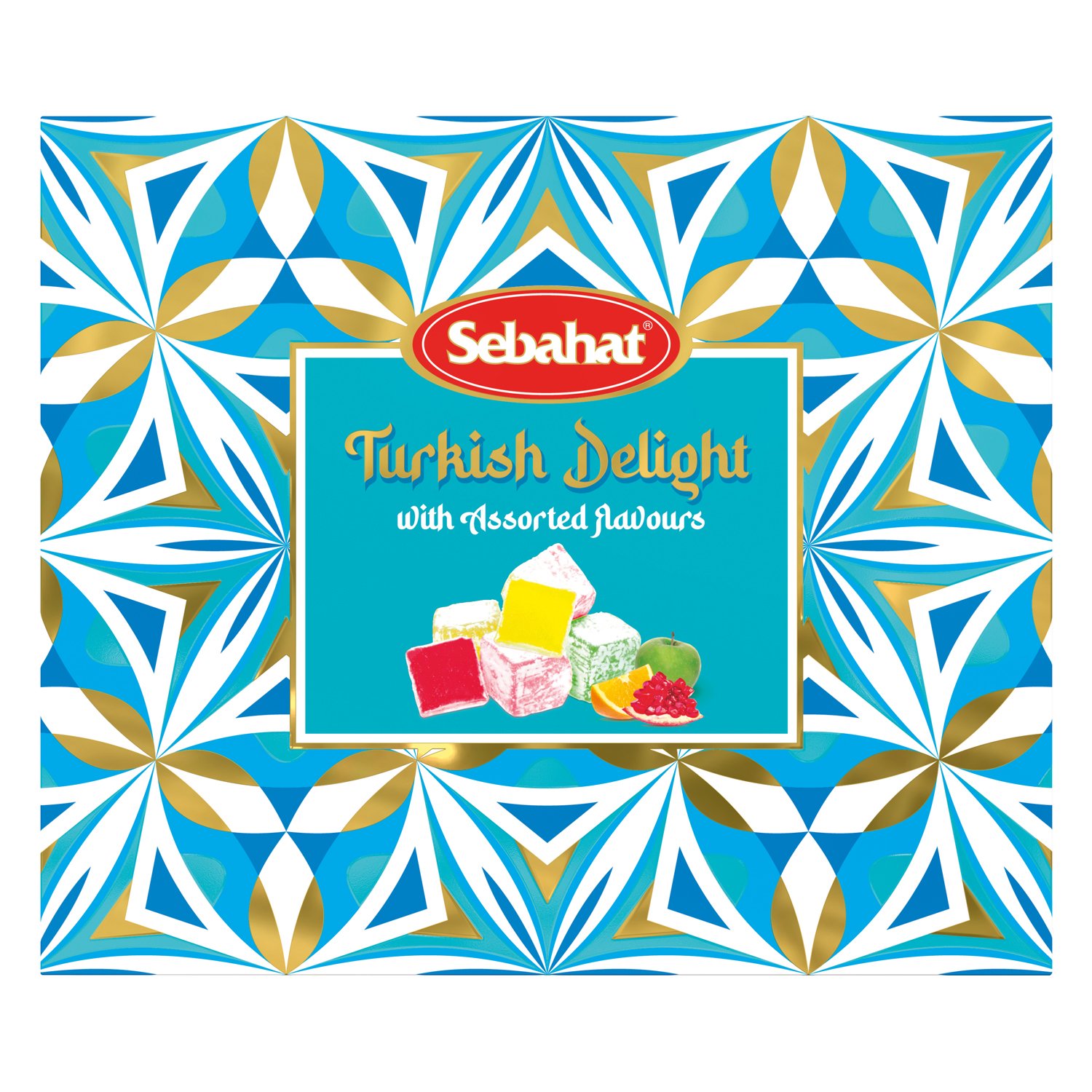 Assorted flavours Turkish delight in gift box 10x540g