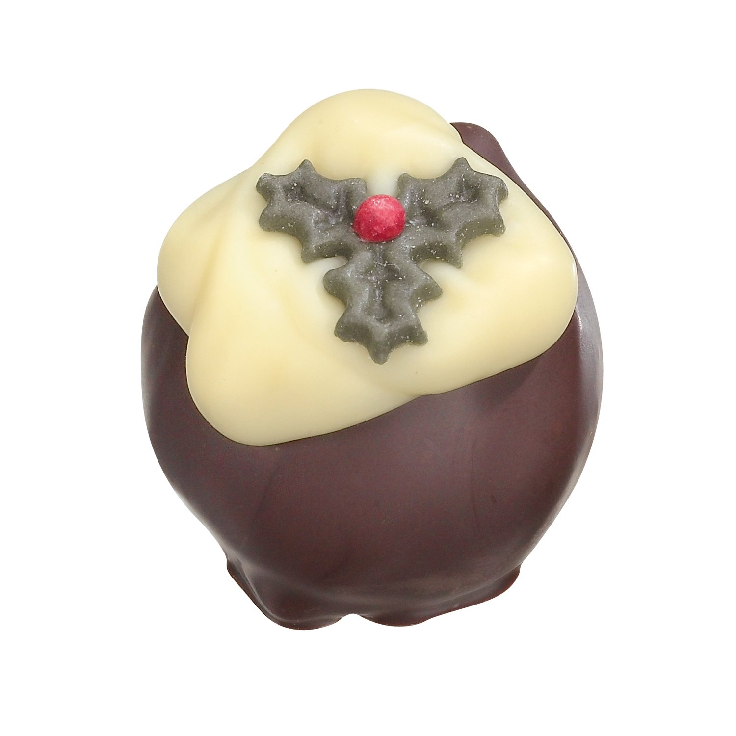 Christmas pudding - rum & raisin ganache in dark chocolate Approx 14g x 72pcs