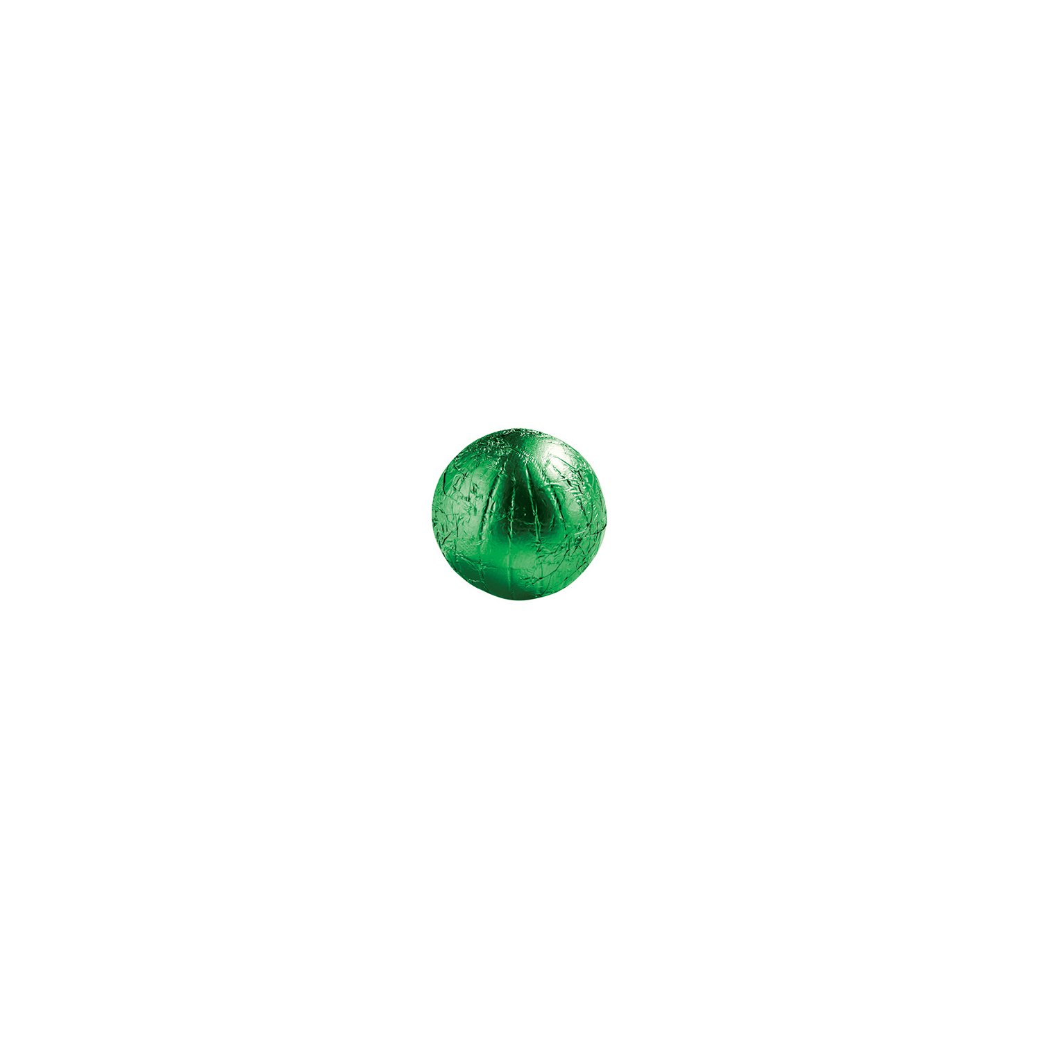 Dasher pearl - green foiled milk sphere with brownie creme 10.5g x 2kg