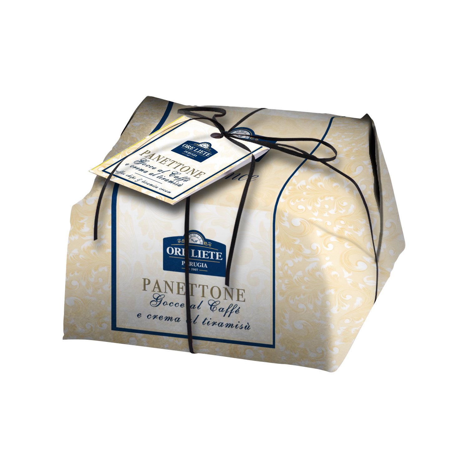 Panettone with coffee and tiramisu cream gift wrapped - VAT FREE 6x750g