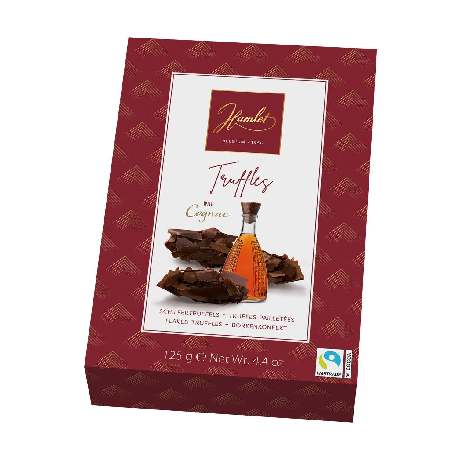 Hamlet dark chocolate flaked truffles with Cognac in carton 18x125g