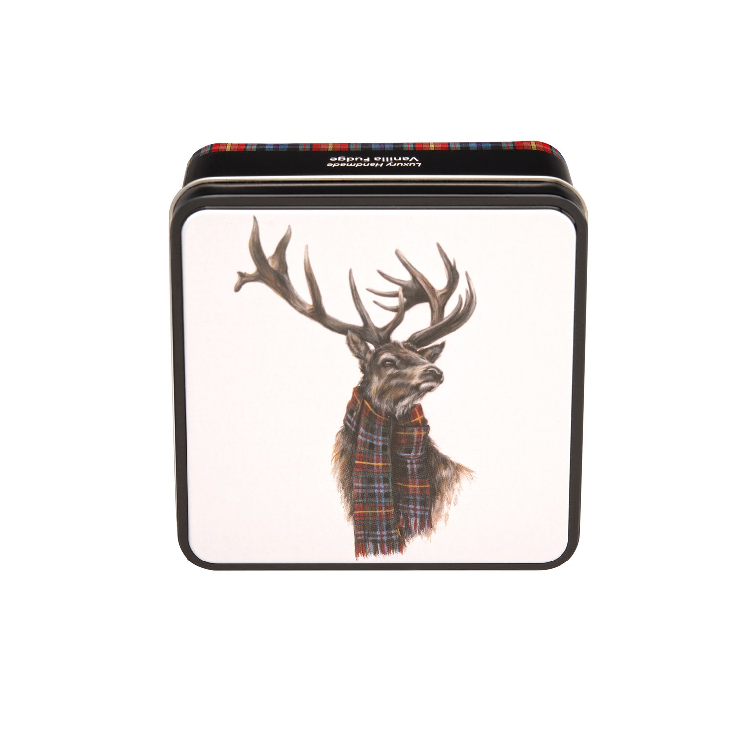 Lana Mathieson Pride stag tin of vanilla fudge 16x120g