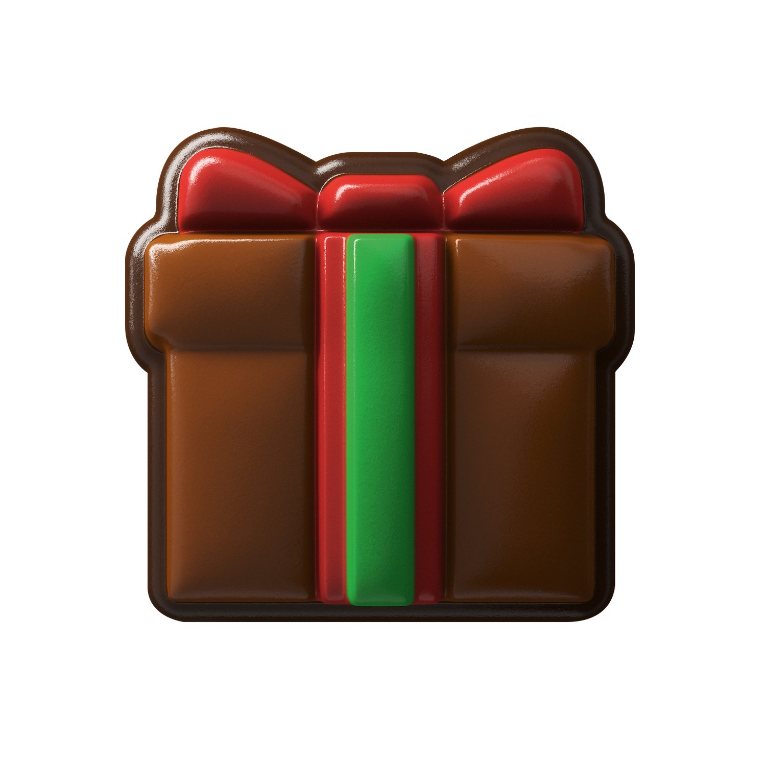 Decorated milk choc hazelnut paste filled present - app 90pcs x 1.35kg