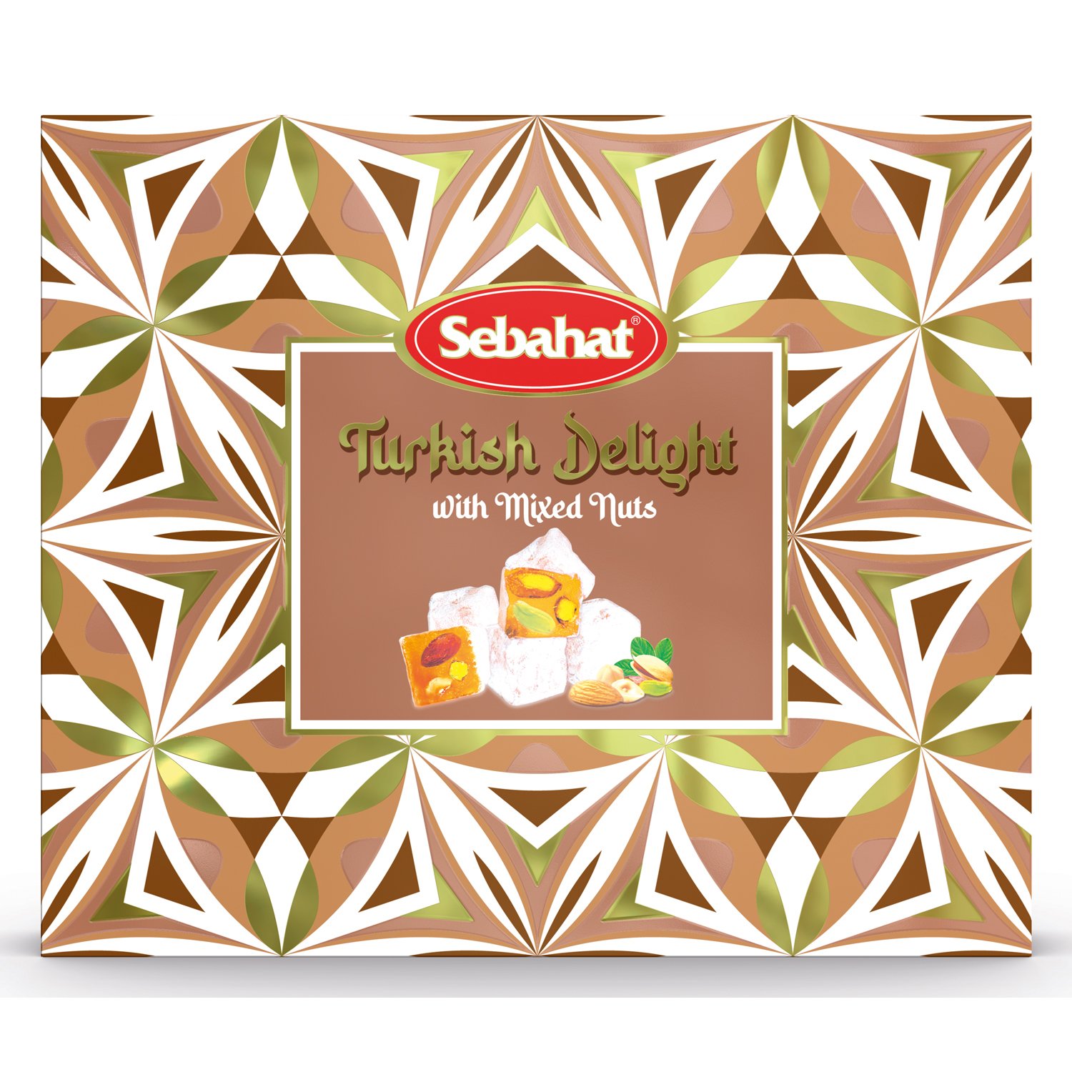 Mixed Nuts Turkish delight in gift box - pistachios almonds hazelnuts 10x500g
