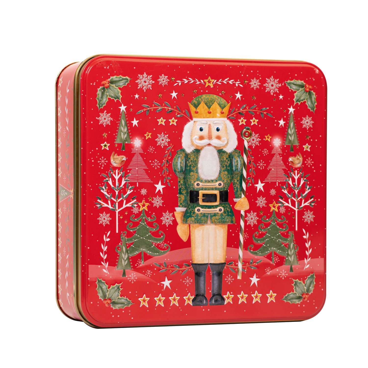 Nutcracker square tin of assorted biscuits - VAT FREE 8x400g