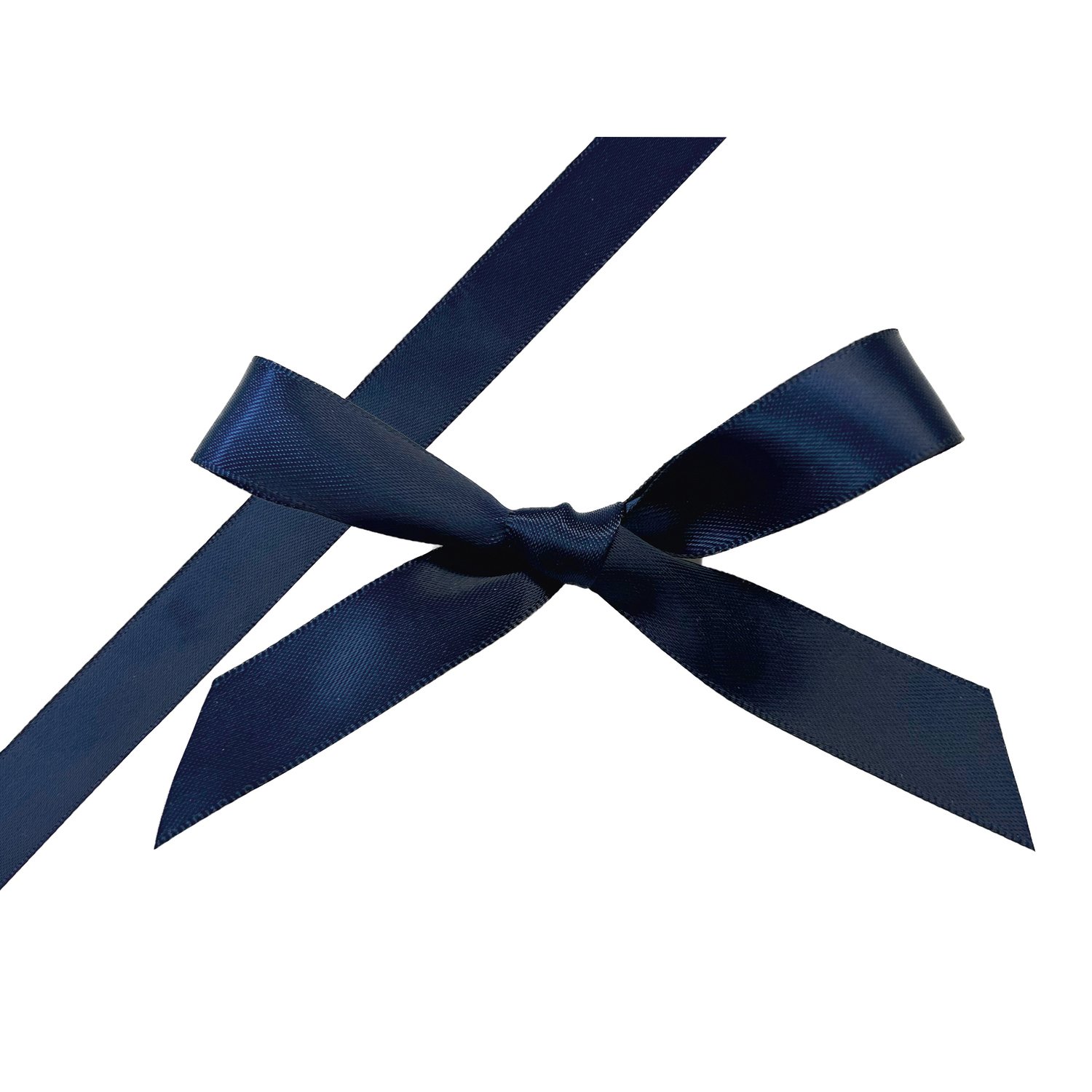 Navy blue single faced satin ribbon - 15mmx100m
