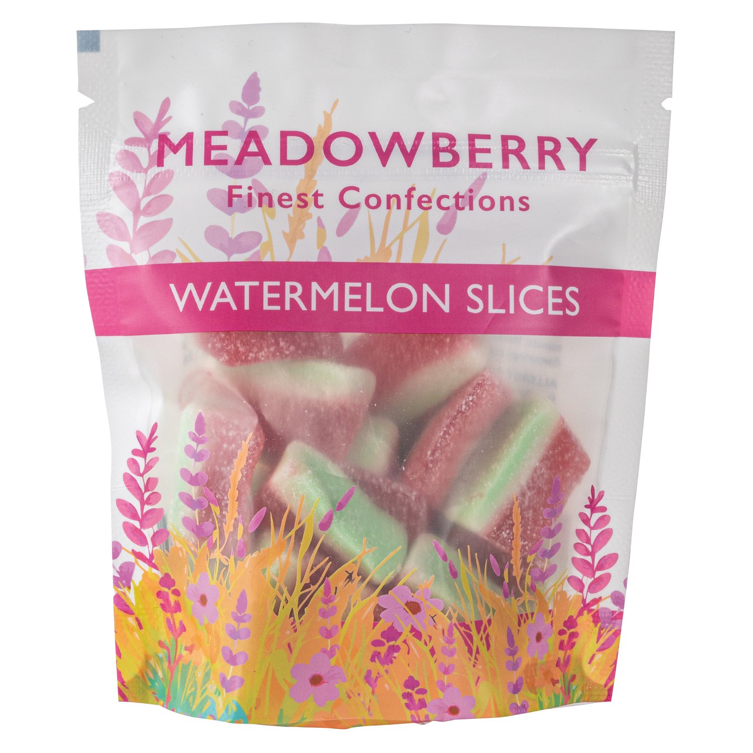 Meadowberry gummy & fizzy sweets - Watermelon slices 12x140g