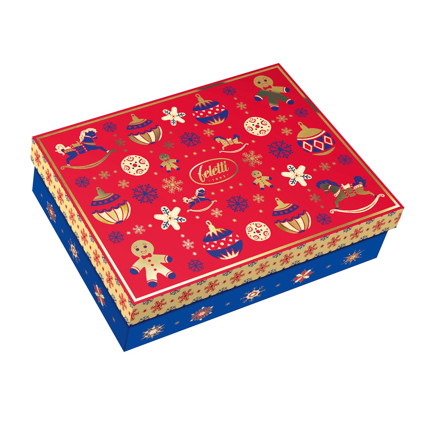 Feletti Christmas Toy deluxe gift box of dark cream filled chocs 6x250g