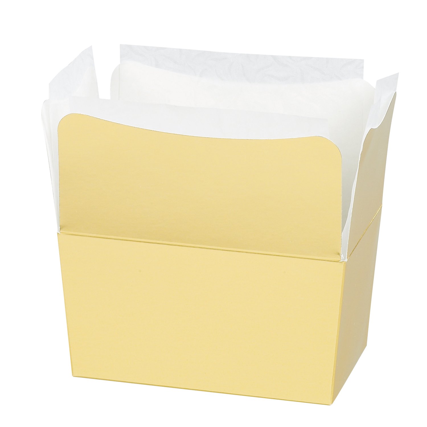 THS Packing - 250g matt gold ballotin (with glassine liners) 103 x 60 x 60 x 25pcs