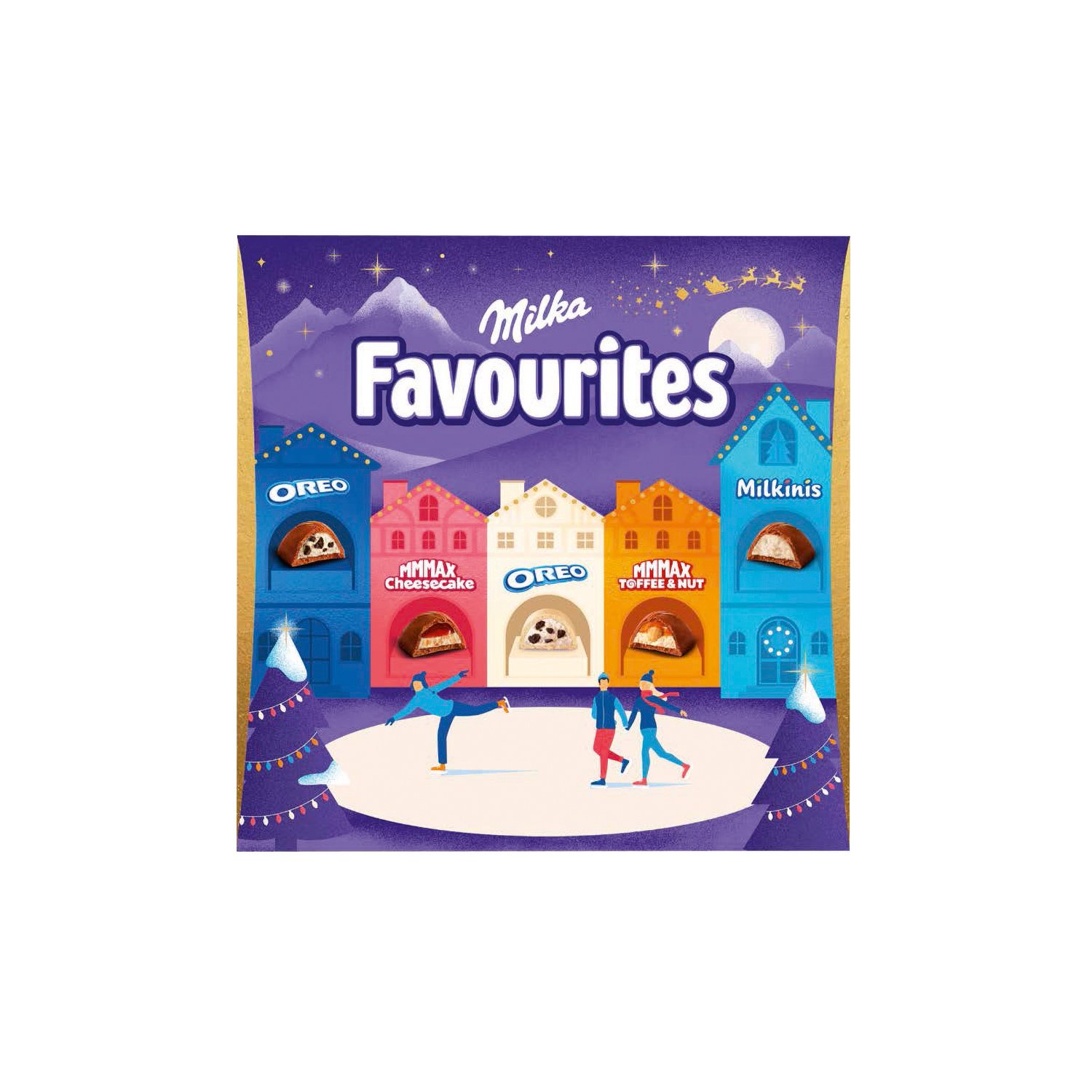 Milka Favourites advent calendar with assorted wrapped chocs 11x206g