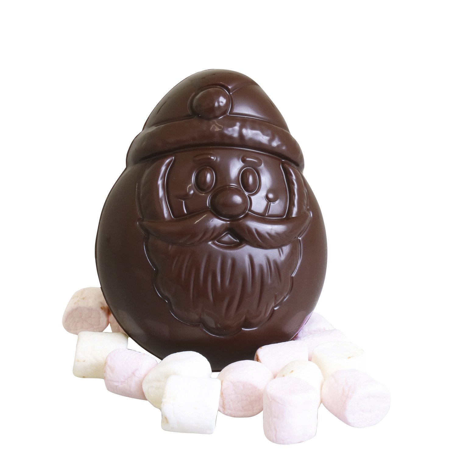 Santa dark chocolate bomb with mini marshmallows - VAT FREE - 48x50g
