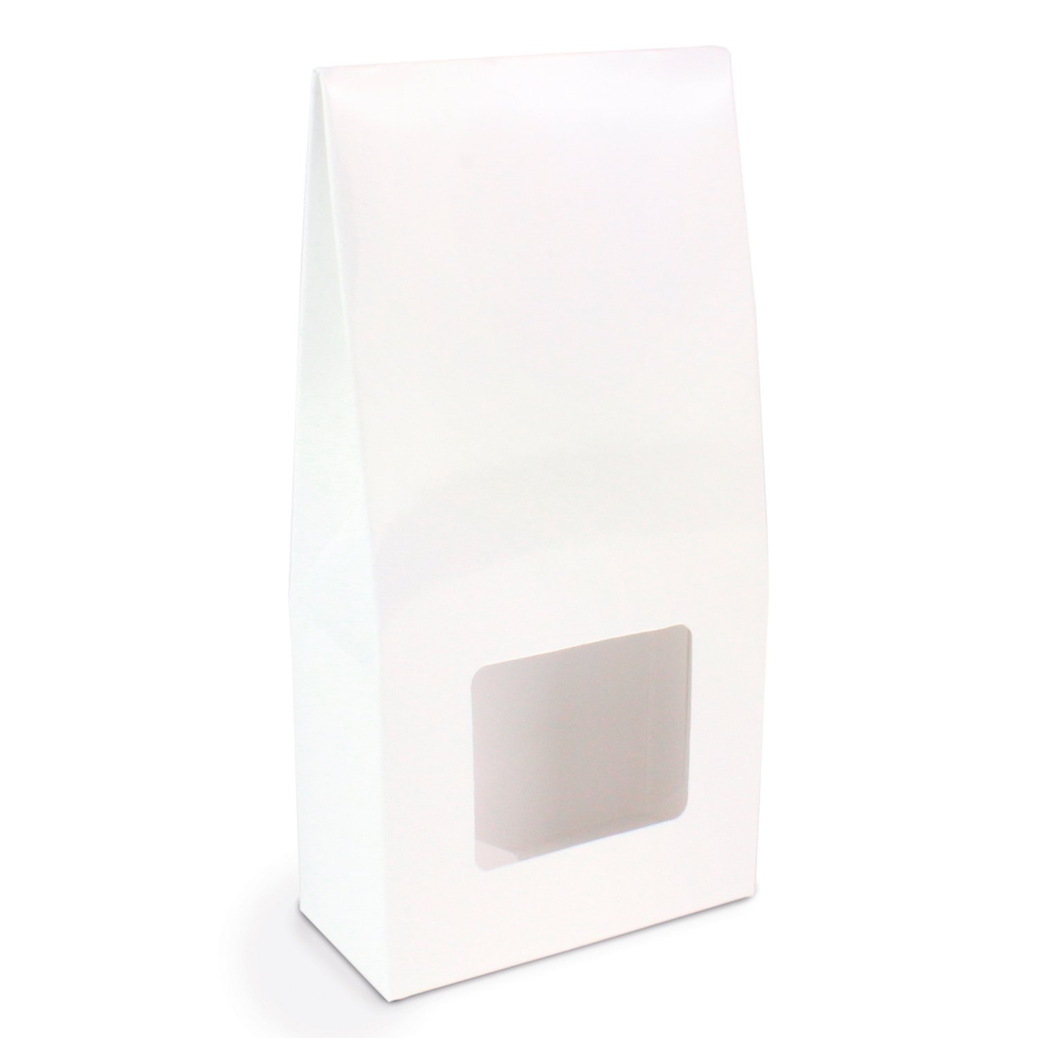 THS Packing - Slim white tetra carton with window 80 x 40 x 130mm x 25pcs