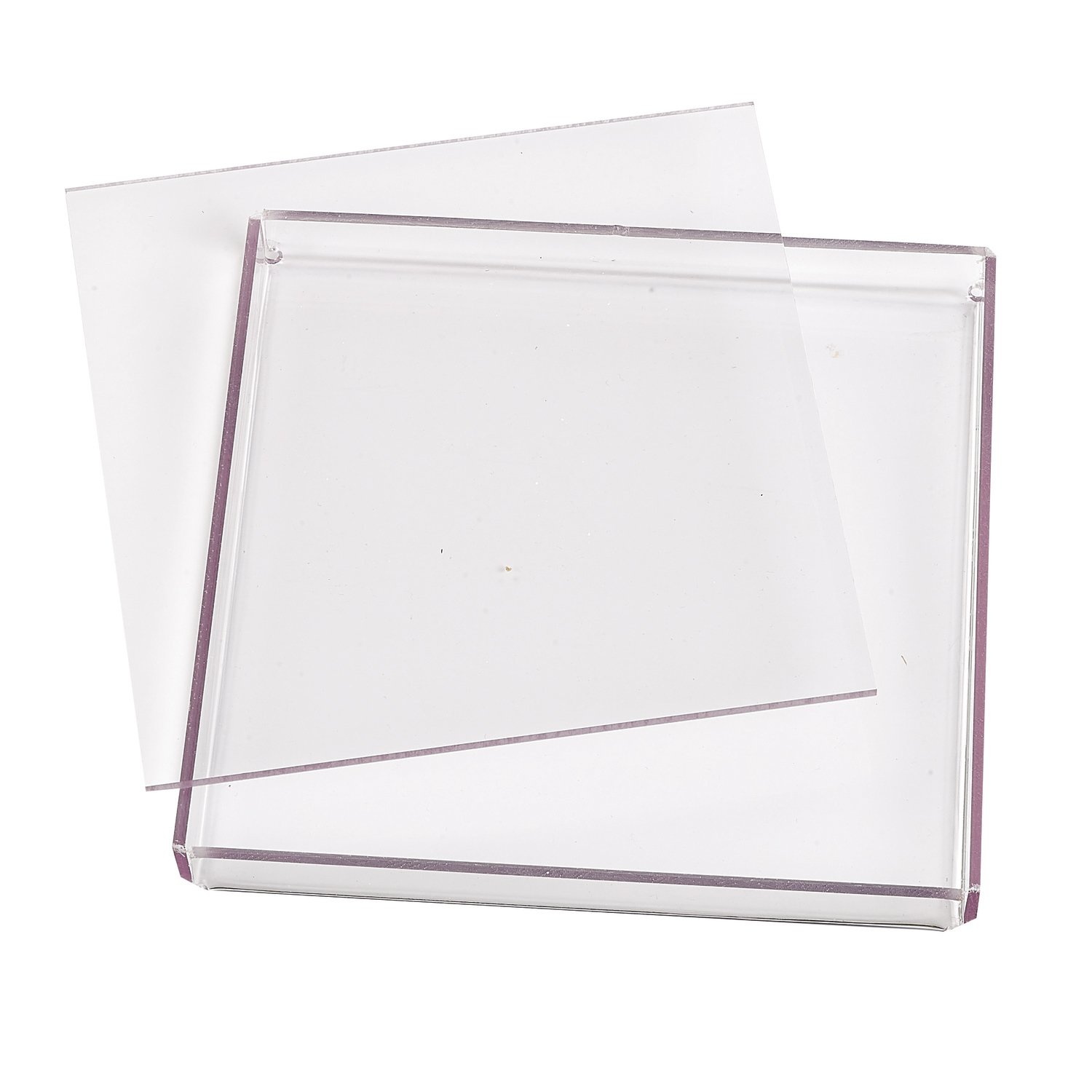 Clear perspex 17 x 17cm tray and 16.5 x 16.5cm divider - 10sets